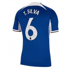 Chelsea Thiago Silva #6 Domácí Dres 2023-24 Krátký Rukáv